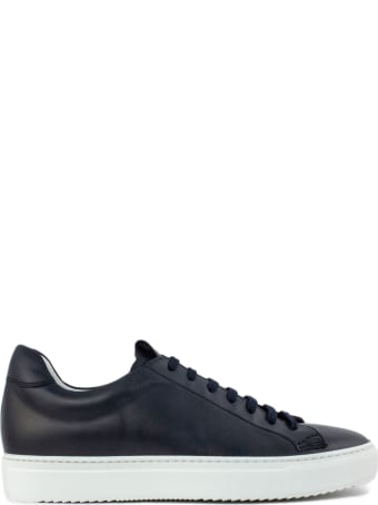 Doucal's Sneaker In Blue Leather