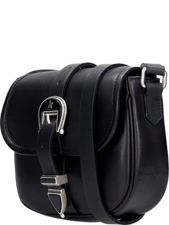 Golden Goose Rodeo Shoulder Bag In Black Leather