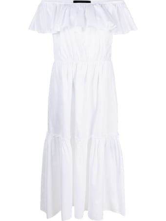 Federica Tosi Silk Popeline Off Shoulders Dress