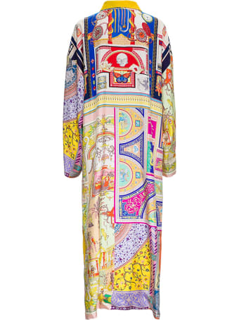 Etro Printed Silk Long Cardigan Look 39
