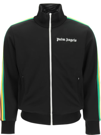 Palm Angels Zip-up Sweatshirt With Bands