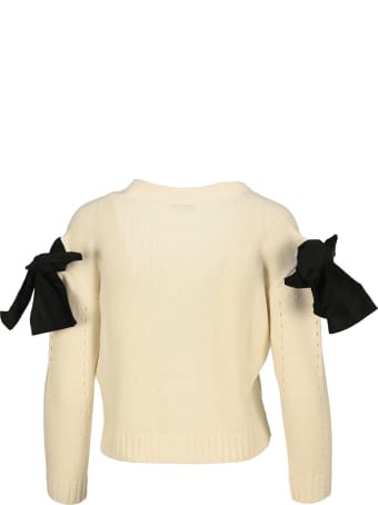 RED Valentino Bow Detail Cardigan