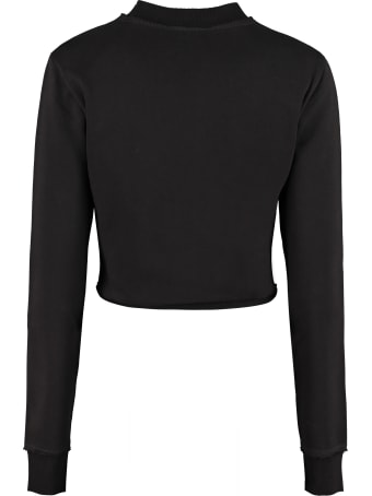 Balmain Logo Detail Cotton Sweatshirt