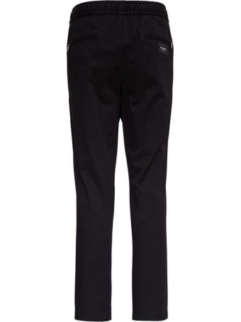 Dolce & Gabbana Black Trousers In Technical Fabric