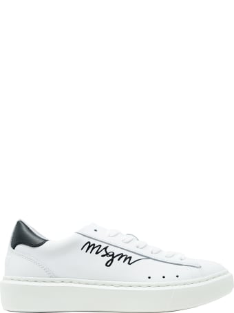 Philippe Model Msgm White Leather Sneakers
