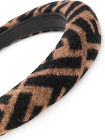 Fendi Ff Wool And Cashmere Headband