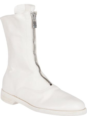 Guidi White Horse Leather Boots