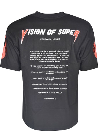 Vision of Super Sleeve Print T-shirt