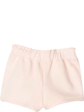 Chloé Pink Shorts Chloé Kids With Bow