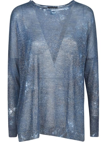 Avant Toi Glitter Applique Sweater