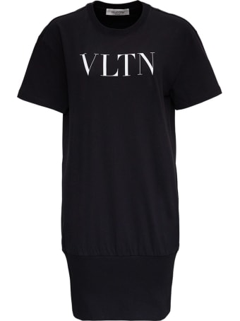 Valentino Jersey Dress With Front Logo