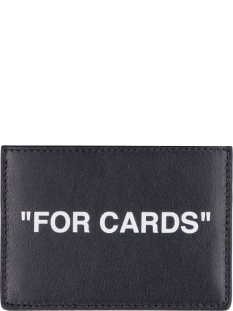 Off-White Leather Card Holder