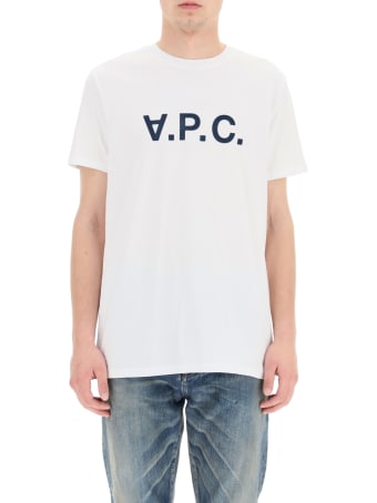 A.P.C. V.p.c. Logo Flock T-shirt