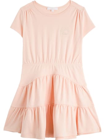 Chloé Pink Cotton Marine Dress