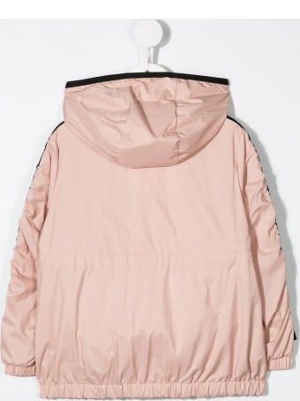 Moncler Kid Powder Pink Denata Short Parka