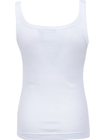 Dolce & Gabbana Logo Plaque Plain Tank Top