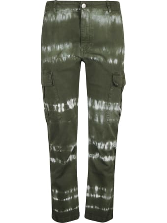 Parosh Paint Effect Cargo Trousers