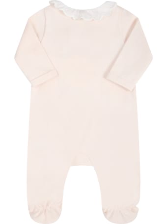 Chloé Pink Set For Babygirl With Logo