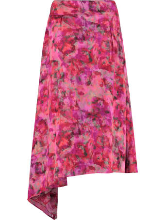 IRO Asymmetric Printed Skirt
