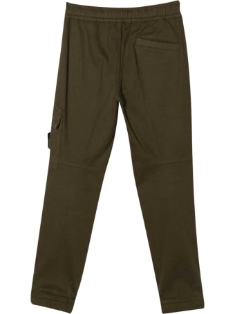 Stone Island Junior Green Trousers