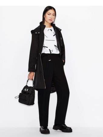 Armani Collezioni Armani Exchange Cappotto Nero Donna