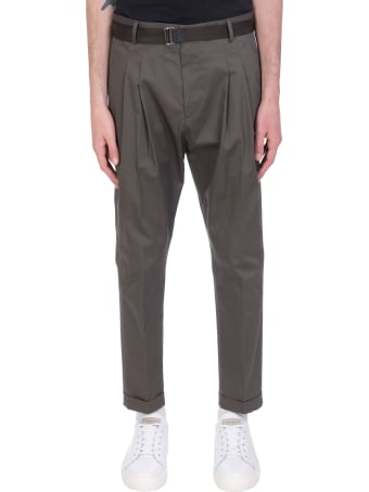 Low Brand Pants In Green Cotton