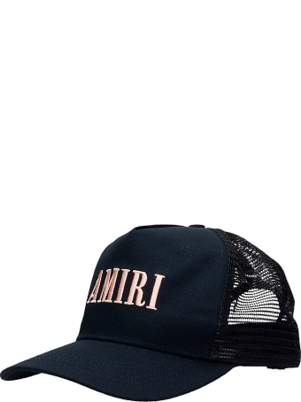 AMIRI Core Trucker Hats In Black Cotton