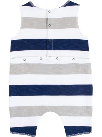De Cavana Newborn Striped Romper