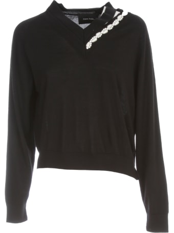 Simone Rocha Split Rib Jumper W/beading