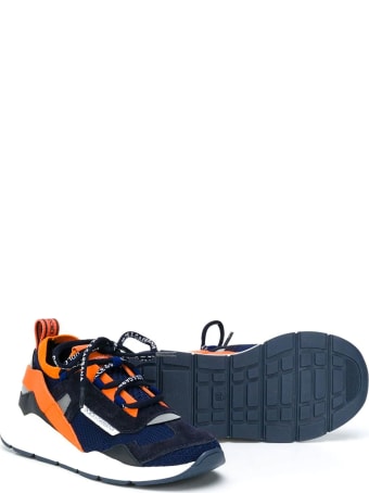 Dolce & Gabbana Blue And Orange Teen Sneakers Dolce&gabbana Kids