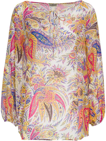 Etro Floral Shirt In Cotton Blend
