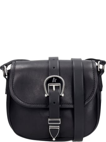 Golden Goose Rodeo Shoulder Bag In Black Leather