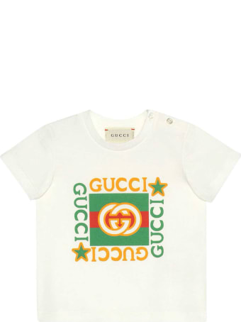 Gucci White T-shirt With Front Press