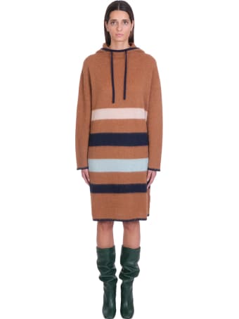 Lanvin Dress In Brown Wool