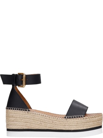 See by Chloé Glyn Espadrilles In Black Leather