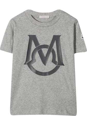 Moncler Grey T-shirt With Print
