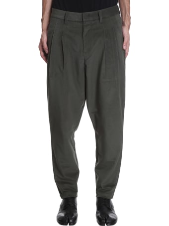Attachment Pants In Green Polyester