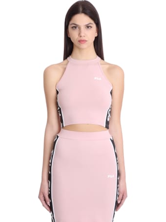 Fila Tama Sport T-shirts & Tops In Rose-pink Polyester