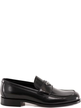Prada Logo Plaque Loafers