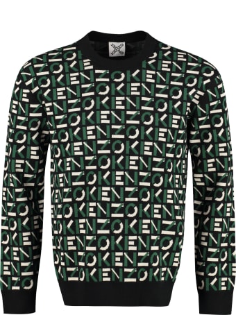 Kenzo All Over Logo Crew-neck Sweater