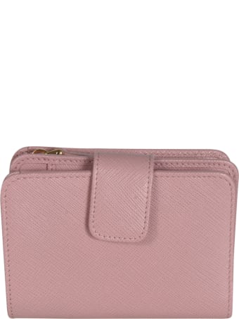 Prada Magnetic Logo Plaque Wallet