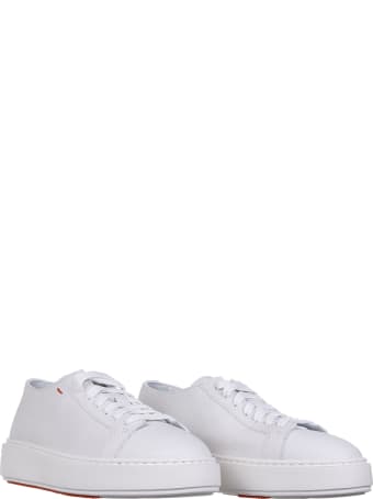 Santoni White Low-top Sneaker