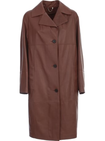 Desa 1972 Lux Plonge Leather Trench