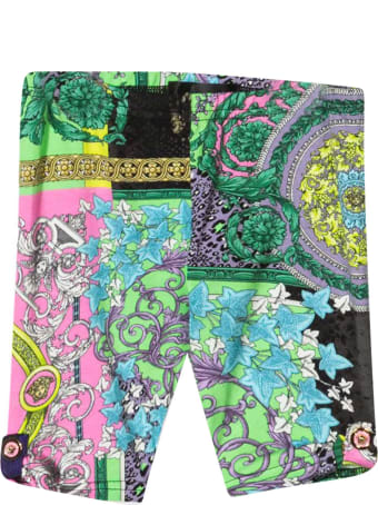 Versace Multicolor Print Leggings