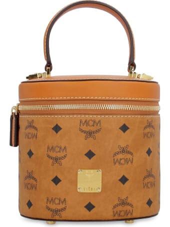 MCM Visetos Leather Bucket Bag