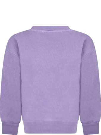 The Animals Observatory Purple Sweatshirt For Kids