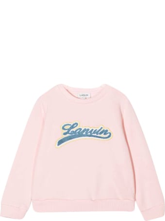 Lanvin Pink Sweatshirt Teen Kids