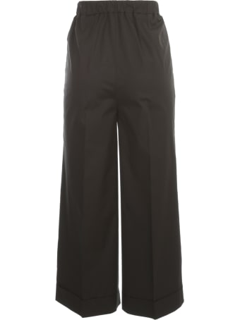 Kiltie & Co. Cotton Stretch Straight Cropped Elastic Pants