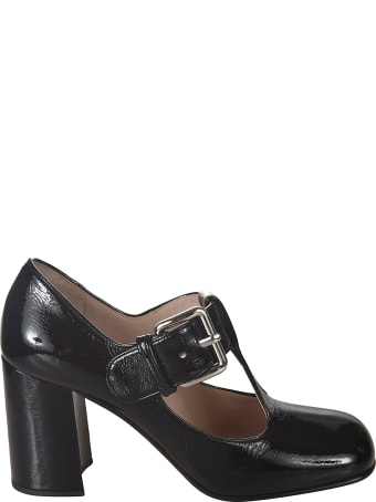 Miu Miu Classic Buckled Mary Jane Pumps