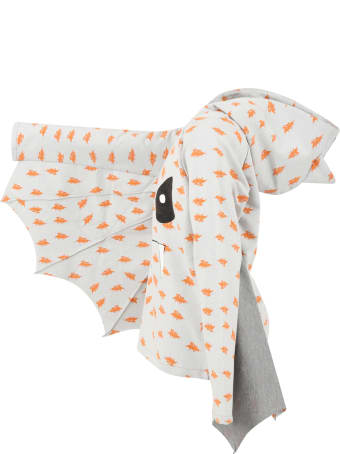efvva Grey Sweatshirt For Kids With Bats